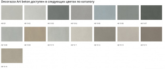 Decorazza Art beton, Декоративное фактурное покрытие с эффектом художественного бетона