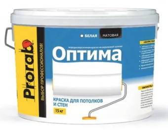 Prorab. Краска ОПТИМА для стен и потолков